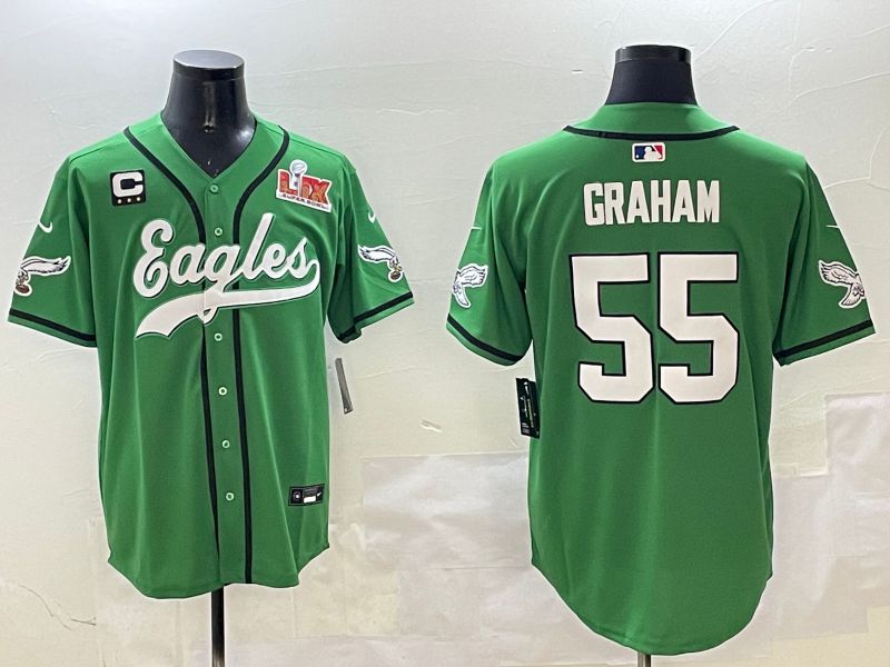 Men Philadelphia Eagles #55 Graham Green three generations Jointly Name 2025 Nike Limited NFL Jersey style 14->philadelphia eagles->NFL Jersey